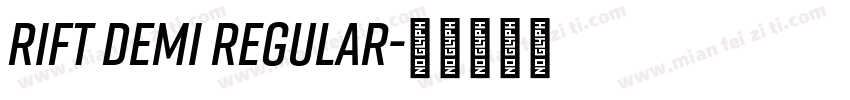 Rift Demi Regular字体转换